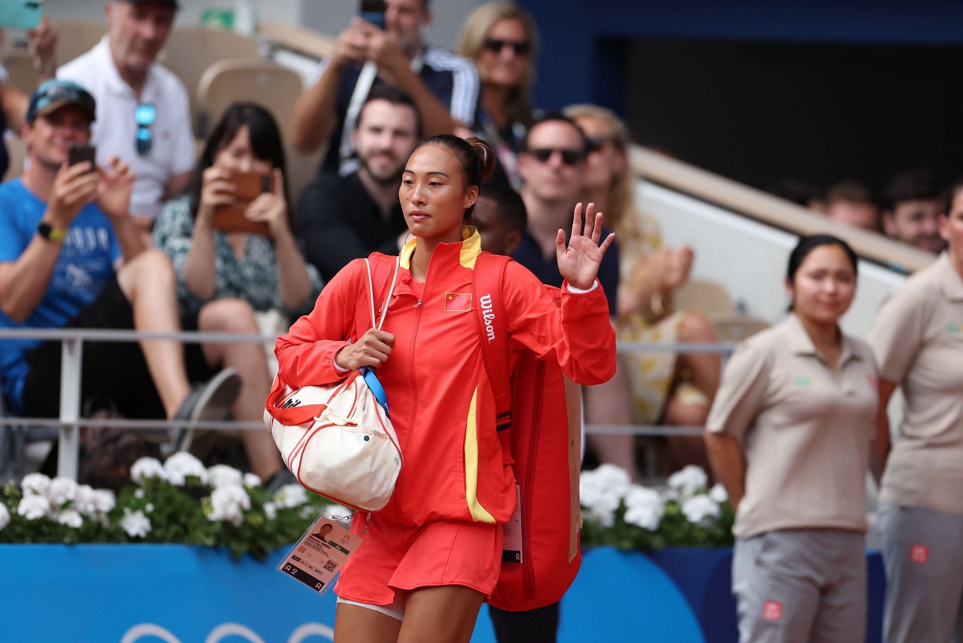 Zheng Qinwen at the Olympic Games Paris 2024. (Image: Getty).